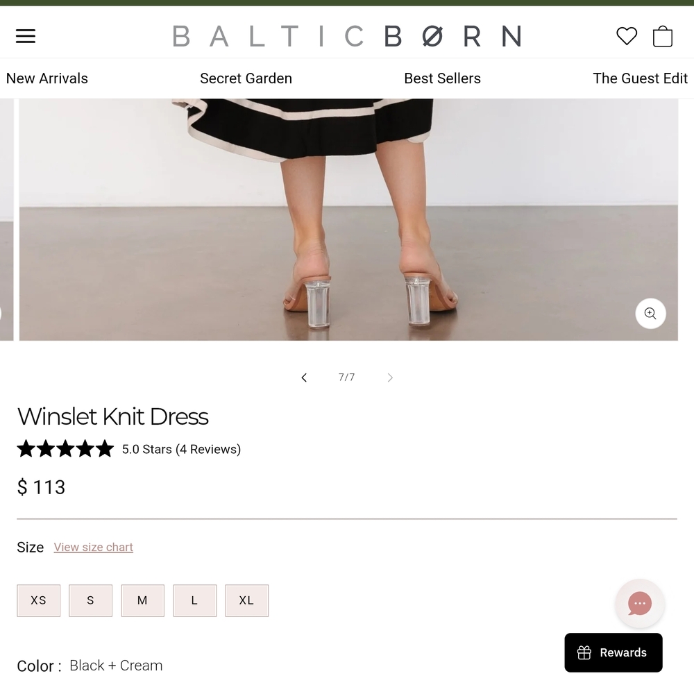 Baltic Born Elegant Black Knit Scoop Knit Midi Dress - Picture 8 of 8